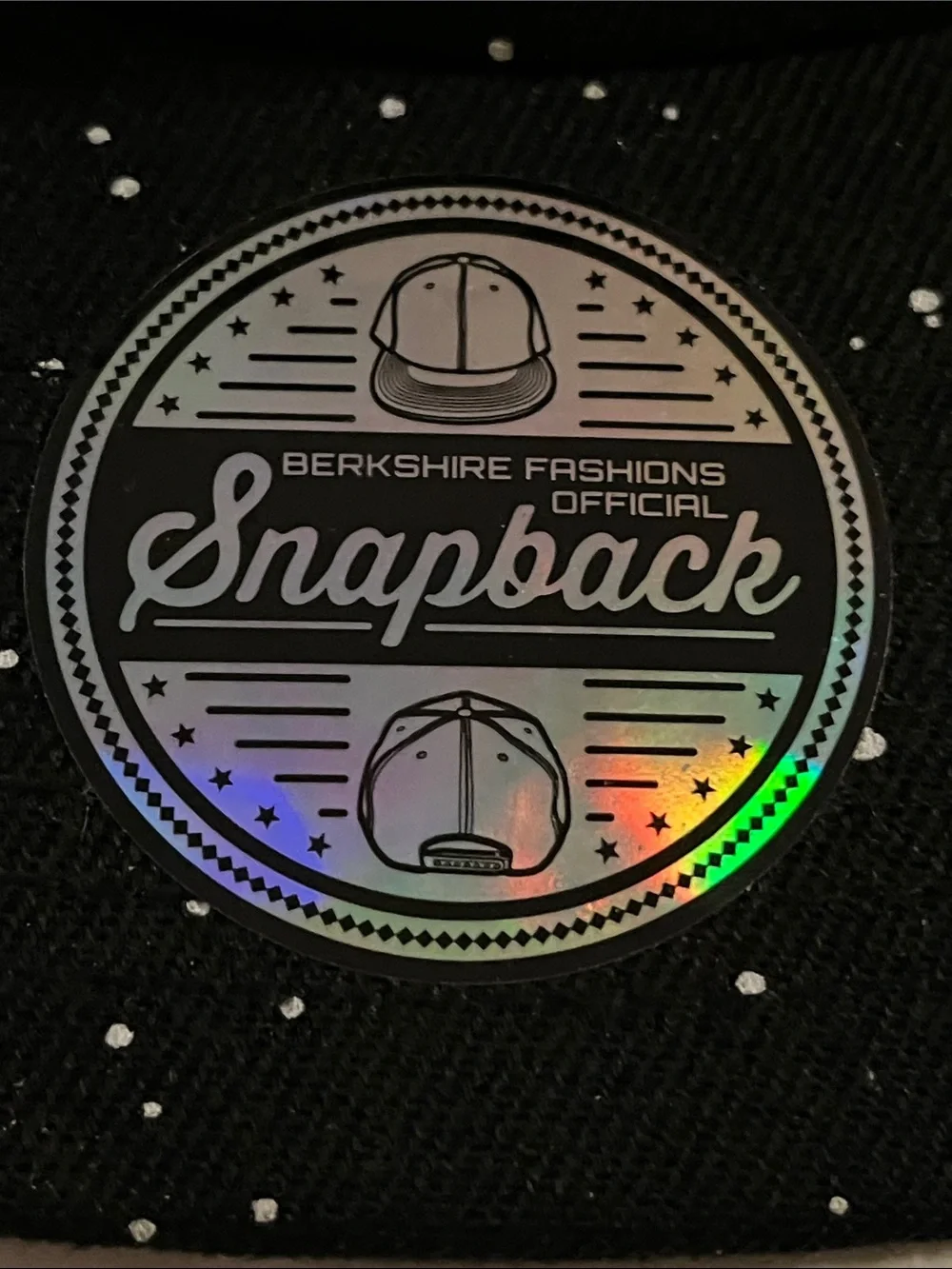 A#1-Star Wars Kids Black Hat with White Speckle and Red Trim